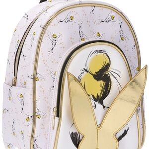 Disney Tinker Bell Kids Backpack - Gold and White